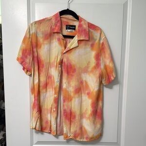 Men's Tie-Dye Short Sleeve Shirt